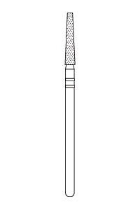Premier Laboratory HP Diamonds #X703.12 Flat End Taper Coarse Grit Laboratory