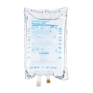 Replacement Preparation Lactated Ringer's Solution IV Solution Flexible Bag 500 mL L7501-1