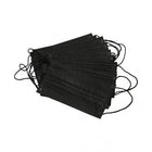 House Brand Face Mask, 4-Ply, Black, 50/Box.