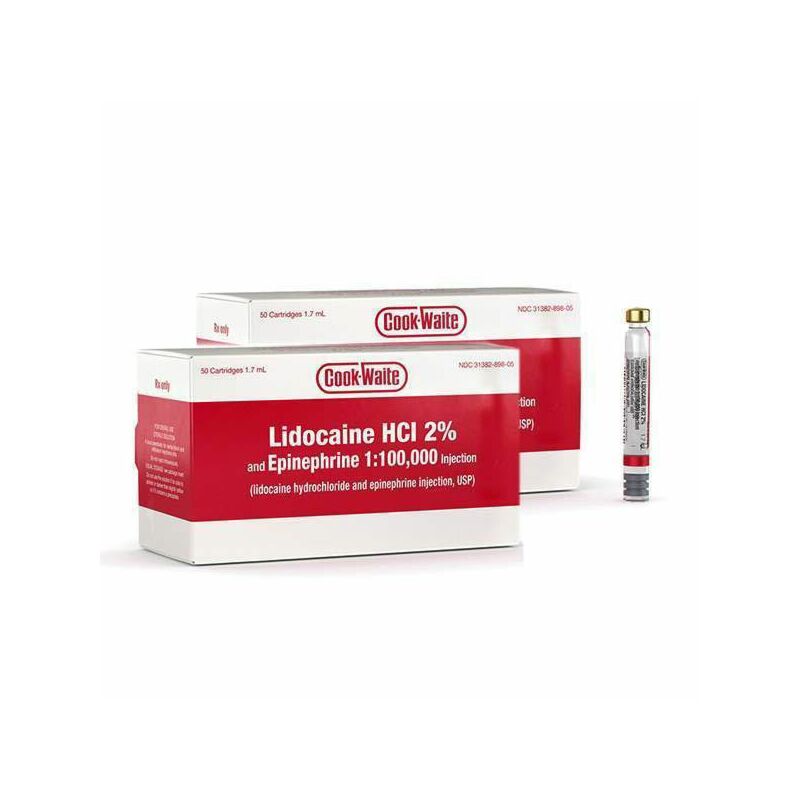 Lidocaine Cook-Waite HCl 2% - Local Anesthetic for Dentist 99167