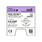 Absorbable Suture with Needle PolySyn Polyglycolic Acid PC31 3/8 Circle Precision Reverse Cutting Needle Size 5 - 0 Braided | 495B | Corza Medical | SurgiMac