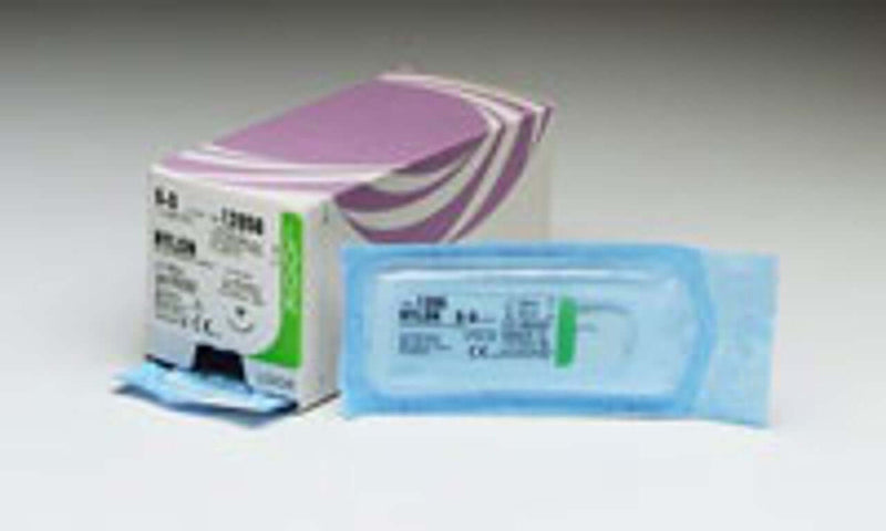 Nonabsorbable Suture with Needle LOOK Polypropylene C3 3/8 Circle Precision Reverse Cutting Needle Size 6 - 0 Monofilament 1082B