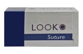 Look Nonabsorbable Suture without Needle LOOK Silk Braided Size 0