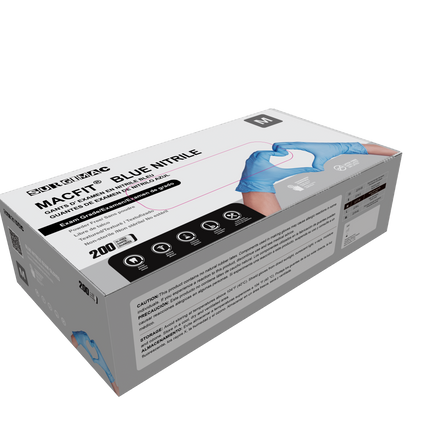 Nitrile Exam Gloves MacFit by SurgiMac | Blue | 200 Count | 2215-XS | SurgiMac | SurgiMac