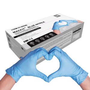 Nitrile Exam Gloves MacFit by SurgiMac | Blue | 200 Count 2217-M