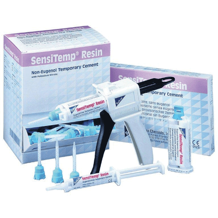 Temporary Dental Cement 5ml Auto Mix Syringe & 10 Mixing Tips