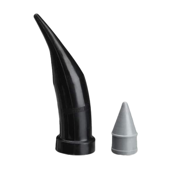 Centrix Tubes and Plugs - Medium Viscosity Black PCR Tube and Gray Plug