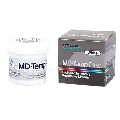MD-Temp Plus Hydraulic Temporary Restorative - WHITE Paste, 40 Gm. Jar