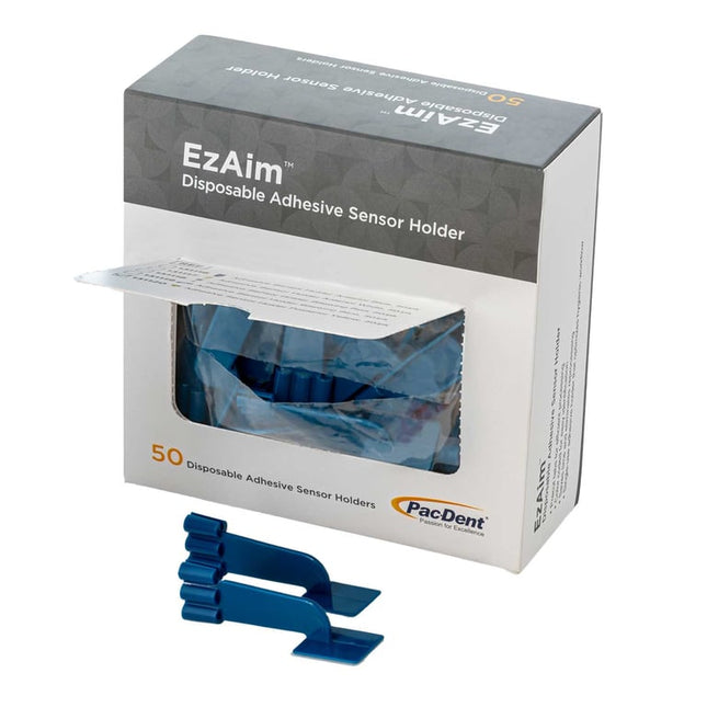 EzAim Individually Cut Adhesive Sensor Holder Bitewing Red, 50/pk