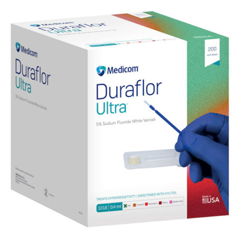 Duraflor Ultra 5% Sodium Fluoride White Varnish, 200 Unit Dose 1016-M200