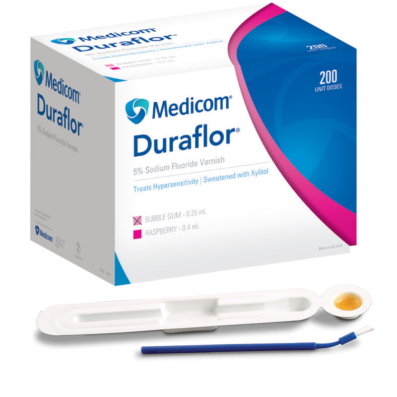 Duraflor Sodium Fluoride Varnish (5%), Bubblegum, 200 - 0.25 mL Unit Doses 1011-BG200