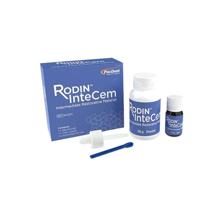 Rodin InteCem Intermediate Restorative Material Kit - 1 x 38 Gm. Powder and 1 x 14 mL Liquid | SurgiMac Dental Supply