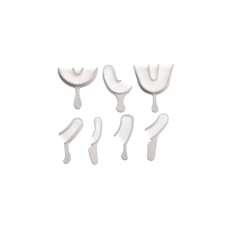 Triple Tray Dual-Arch Impression Trays, Assorted, 35/Box