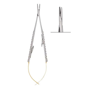 SurgiMac 5.5" Castroviejo Needle Holder TC, Curved, Stainless Steel, Air Series, 1/Pk | SurgiMac Dental Supply