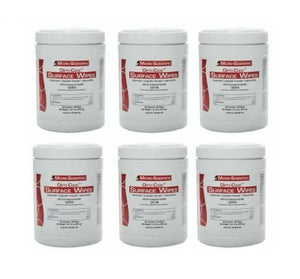 Opti-Cide3 Surface Disinfectant Wipes, Large 6" x 10", 100 wipes per can, Case of 6 | SurgiMac Dental Supply