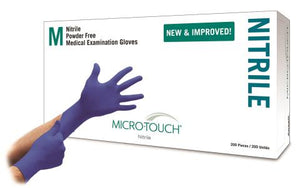 Micro Touch Nitrile Powder Free Synthetic Medical Examination Gloves 6034300-1