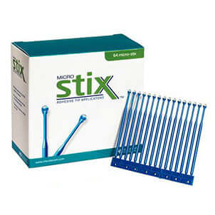 MicroStix Original Hold - Blue, 64/Box, Hold and Place Small Objects | SurgiMac Dental Supply