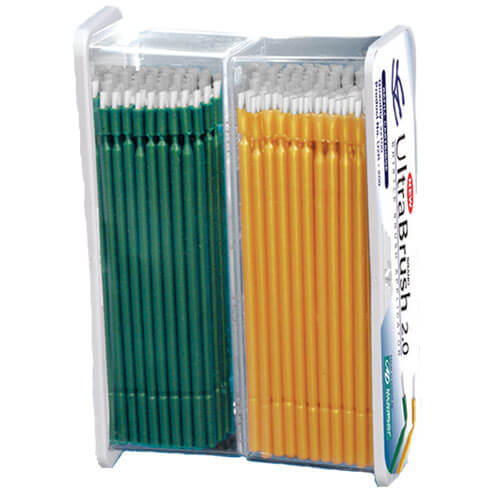 UltraBrush 2.0 Refill. Bristle Brush Applicator, Regular. Contains 200 | SurgiMac Dental Supply