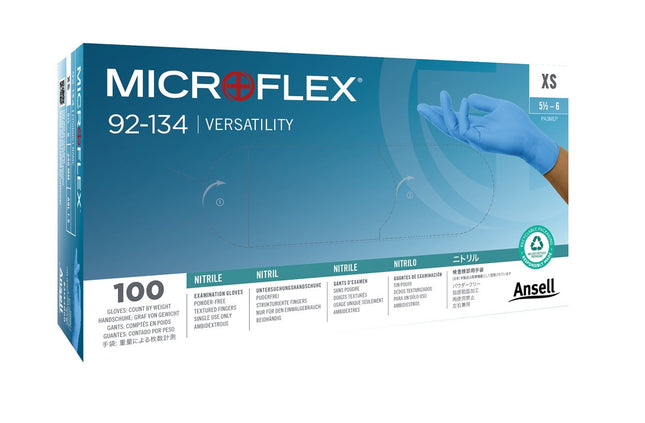 Ansell Microflex 92-134 Nitrile Exam Glove