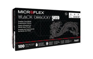 Microflex Black Dragon Zero Powder Free Nitrile Exam Gloves BD-1001-NPF-1