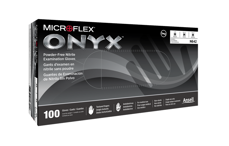 Microflex Onyx Nitrile Power Free Exam Gloves N641-1