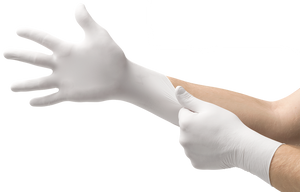 Microflex Soft White Nitrile Exam Gloves TQ-601, Textured Fingertips TQ-601-XS-Bx