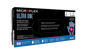 Microflex Ultra One Powder-Free Extended Cuff Latex Exam Gloves UL-315-S-1
