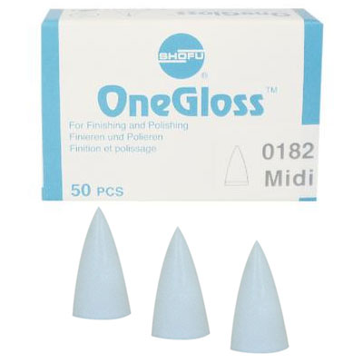 Shofu Dental | OneGloss Polisher, Midi-Point, 50/pk | 0182