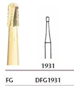Miltex Worker Burs FG #1931 Bur for Bulk Removal of Gold, Amalgam & Metal, Package | SurgiMac Dental Supply