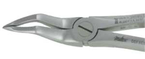 Miltex Xcision Extracting Forceps, #51S, Upper Roots, With Serrated Edges | SurgiMac Dental Supply