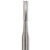 Miltex FG #558 SL (surgical length) straight fissure crosscut carbide bur, pack