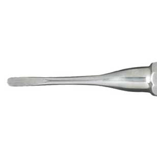 Miltex 4 mm Stainless Steel Straight Luxating Elevator, Single Instrument | SurgiMac Dental Supply