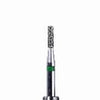 Two Striper FG #514.4 Coarse Diamond Bur, Flat-End Cylinder. Pack of 5