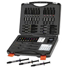 Rodin Palette 2.0 Colors Kit:  1 x 1mL Syringe, Dark Brown  1 x 1mL Syringe, Orange Brown, 1 x 1mL Syringe, Cream, 1 x 1mL Syringe, Yellow, 1 x 1mL Syringe, Black, 1 x 1mL Syringe, White