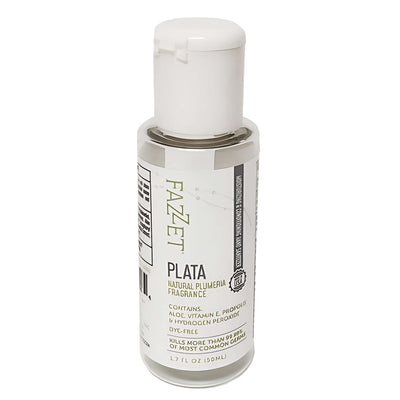 FAZZET “PLATA” Hand Sanitizer Natural Plumeria Fragrance