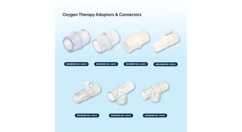 Nebulizer Tee Connector Standard 22mm OD X 18mm ID X 22mm OD 34516