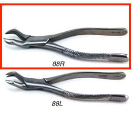 Generic Brand #88R Nevius upper 1st and 2nd molar-right surgical Forceps | SurgiMac Dental Supply