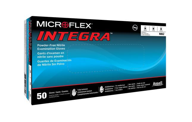 Ansell Microflex Integra Exam Gloves | N861-1 | Ansell | SurgiMac