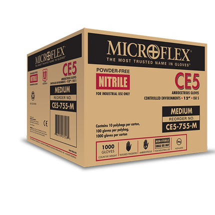 Ansell Microflex Class 100 Nitrile PF Cleanroom Gloves