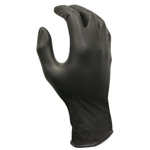 House Brand Powder-Free Nitrile Gloves, Non-Sterile, X-Small, Black, 100/Bx | SurgiMac Dental Supply