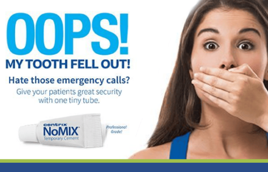 Centrix NoMIX Moisture-Activated Temporary Cement