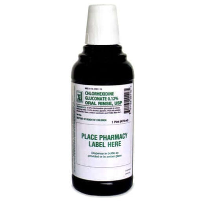 House Brand 0.12% Chlorhexidine Gluconate Oral Rinse, 16 Oz. Bottle