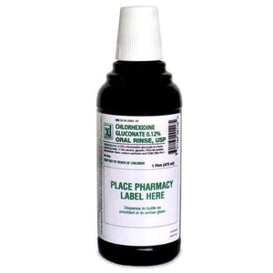 House Brand 0.12% Chlorhexidine Gluconate Oral Rinse, 16 Oz. Bottle | SurgiMac Dental Supply