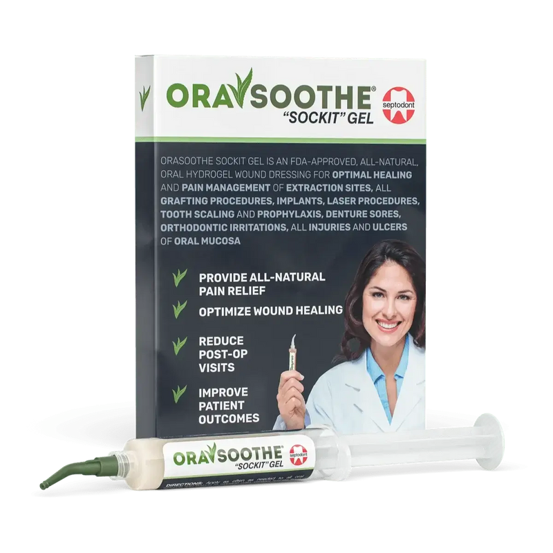 Orasoothe Sockit Oral Hydrogel Wound Dressing, 10 gm Syringe, 5/Pk 01S0600