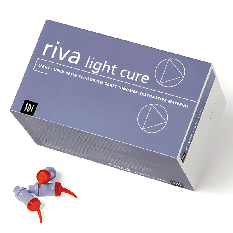 Riva Light Cure Capsules Regular Set Shade C2 Extra Light Gray 50/bx 8700012