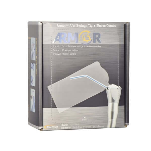 Armor Air/Water Syringe Tip and Sleeve Combo, 144/Box. | SurgiMac Dental Supply