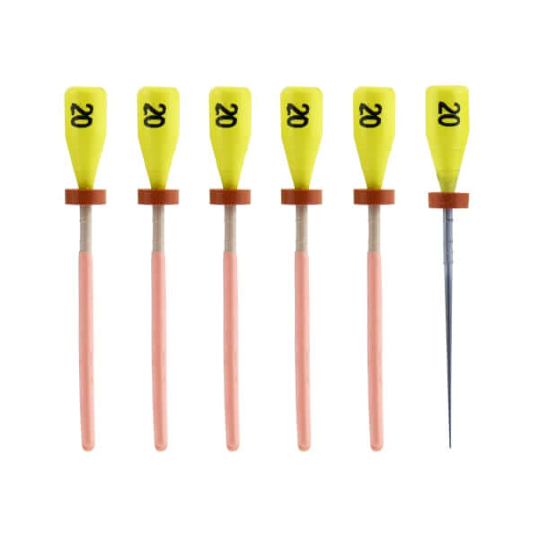 One File G Gutta Percha Carrier Obturators, 5 x Obturators + 1 Verifier | SurgiMac Dental Supply