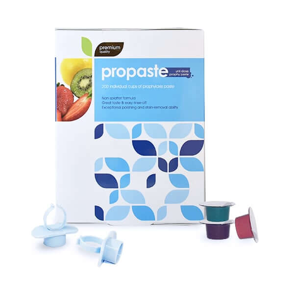 ProPaste 200 x paste cups & 2 plastic autoclavable prophy rings 260200