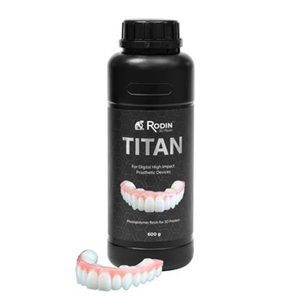 Rodin Titan Photopolymer 3D Printing Resin, Shade B1, 600g Bottle, 1/Pk | SurgiMac Dental Supply