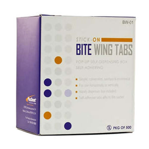 Pac-Dent Bite Wing Tabs, Stick-On, 500/Bx | SurgiMac Dental Supply